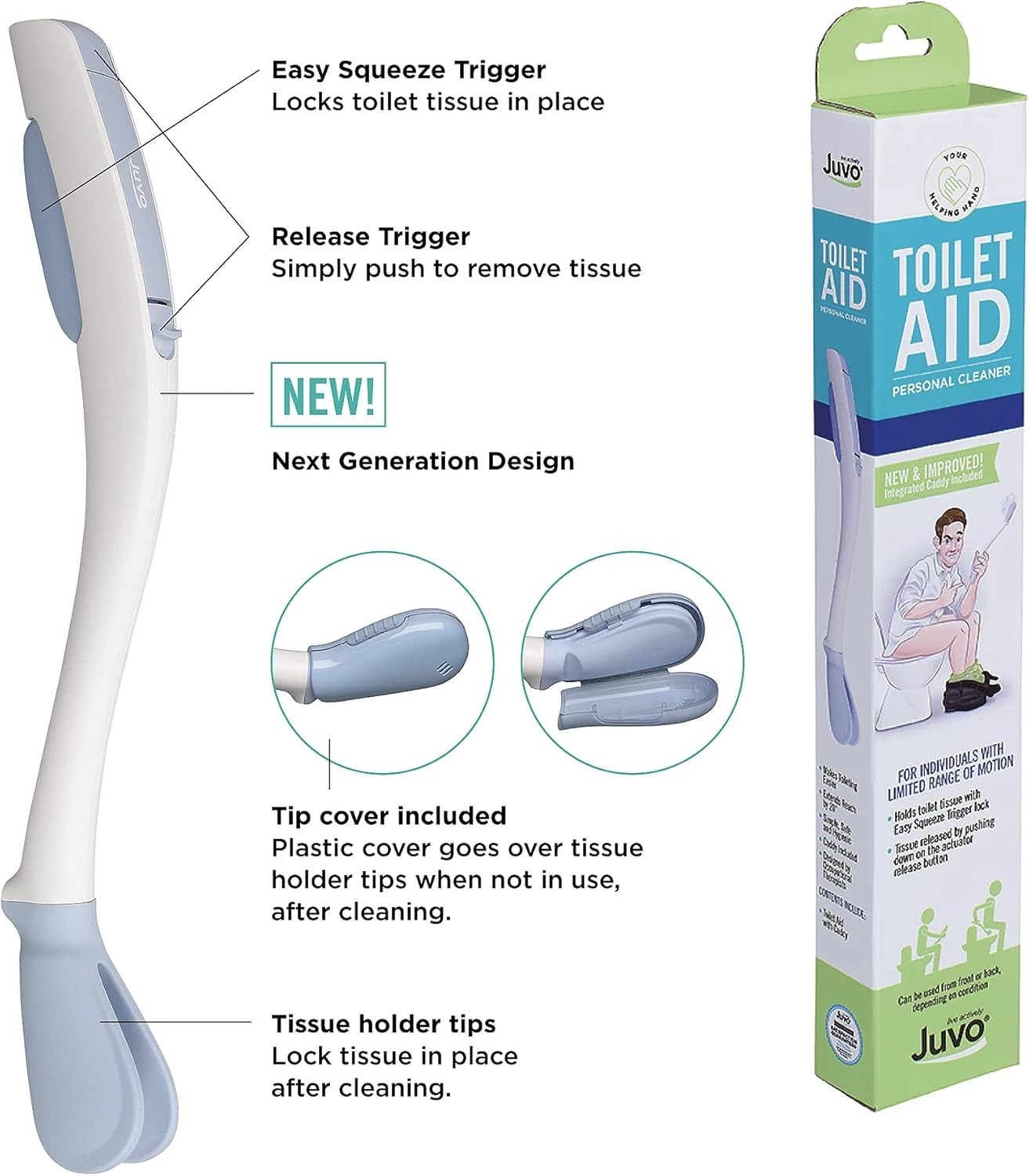 Toilet Aid – Personal Bottom Wiping Tool, Bathroom Mobility Aid for Disabled,…