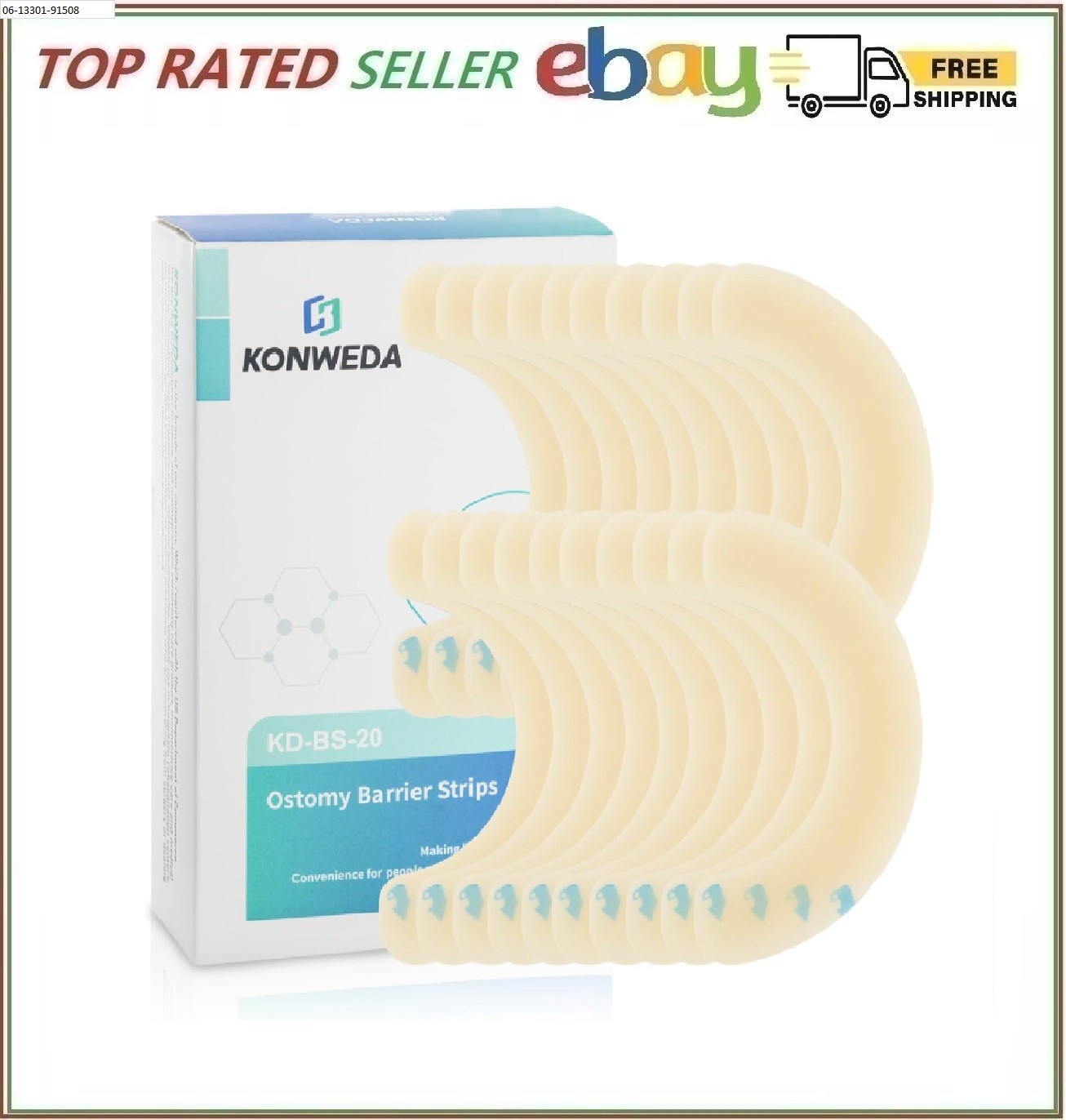 KONWEDA Ostomy Barrier Strips Elastic Barrier For Colostomy Bags Pack Of 10 …
