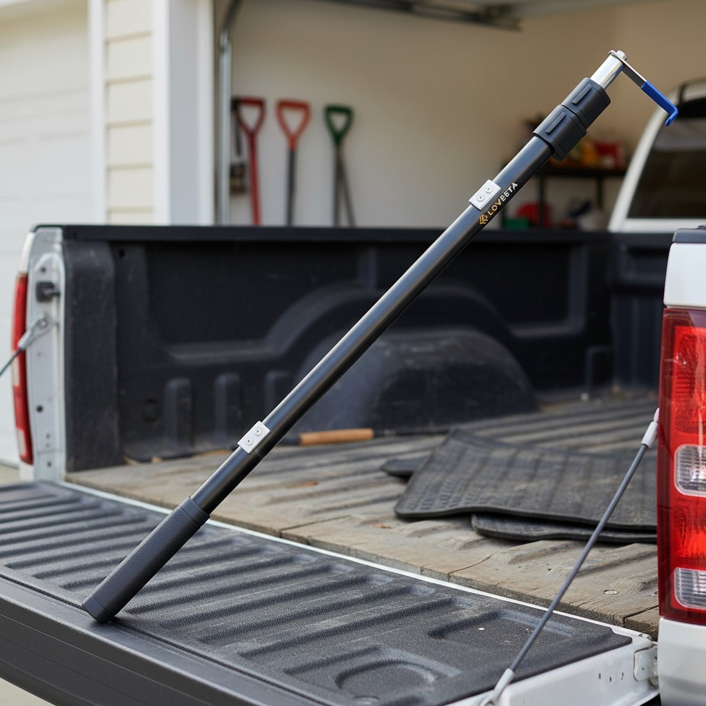 Magnetic Cargo Tool for Pickup Trucks with Extra Hooks Included