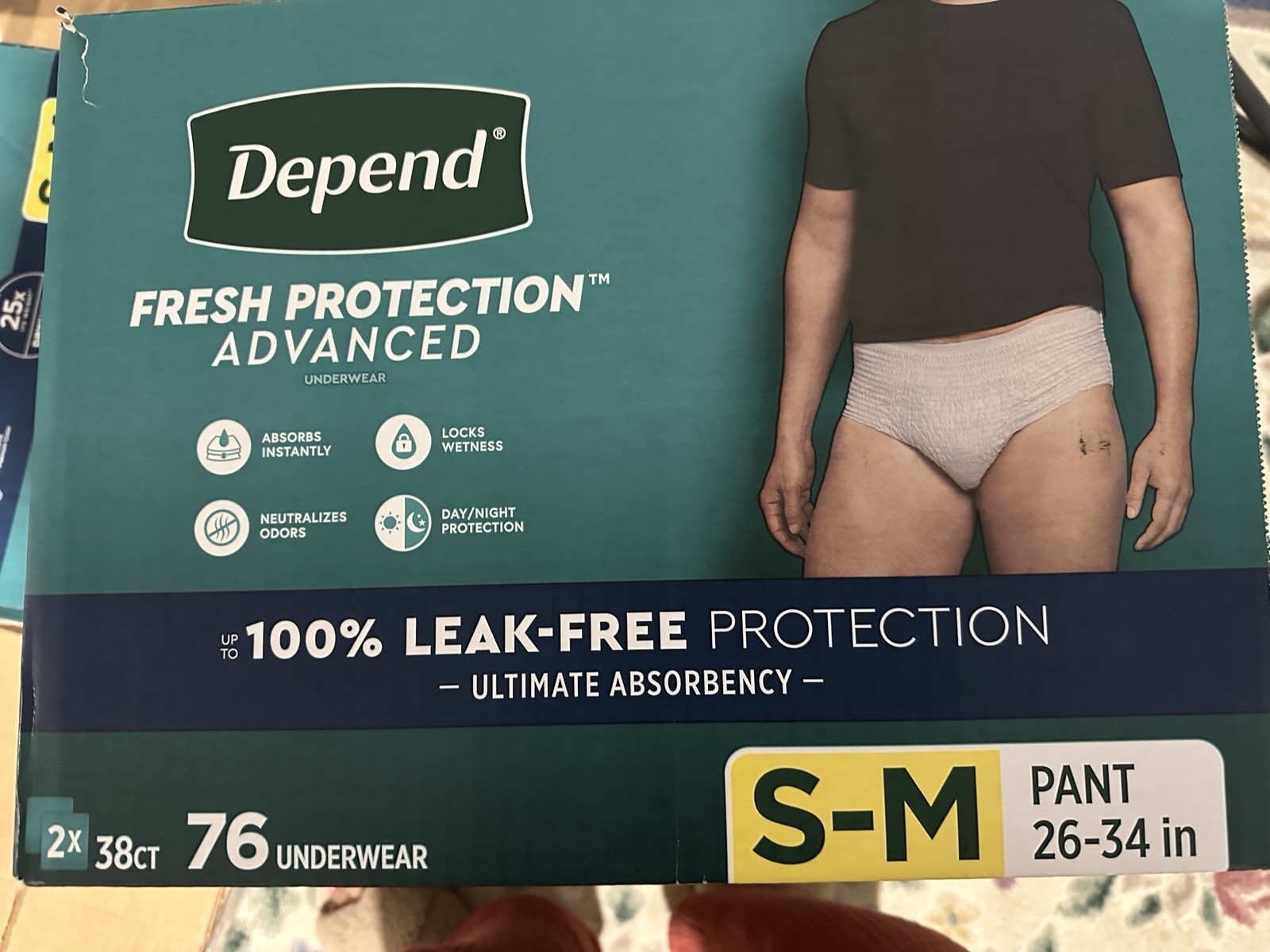 depends for men 76 Count S-M