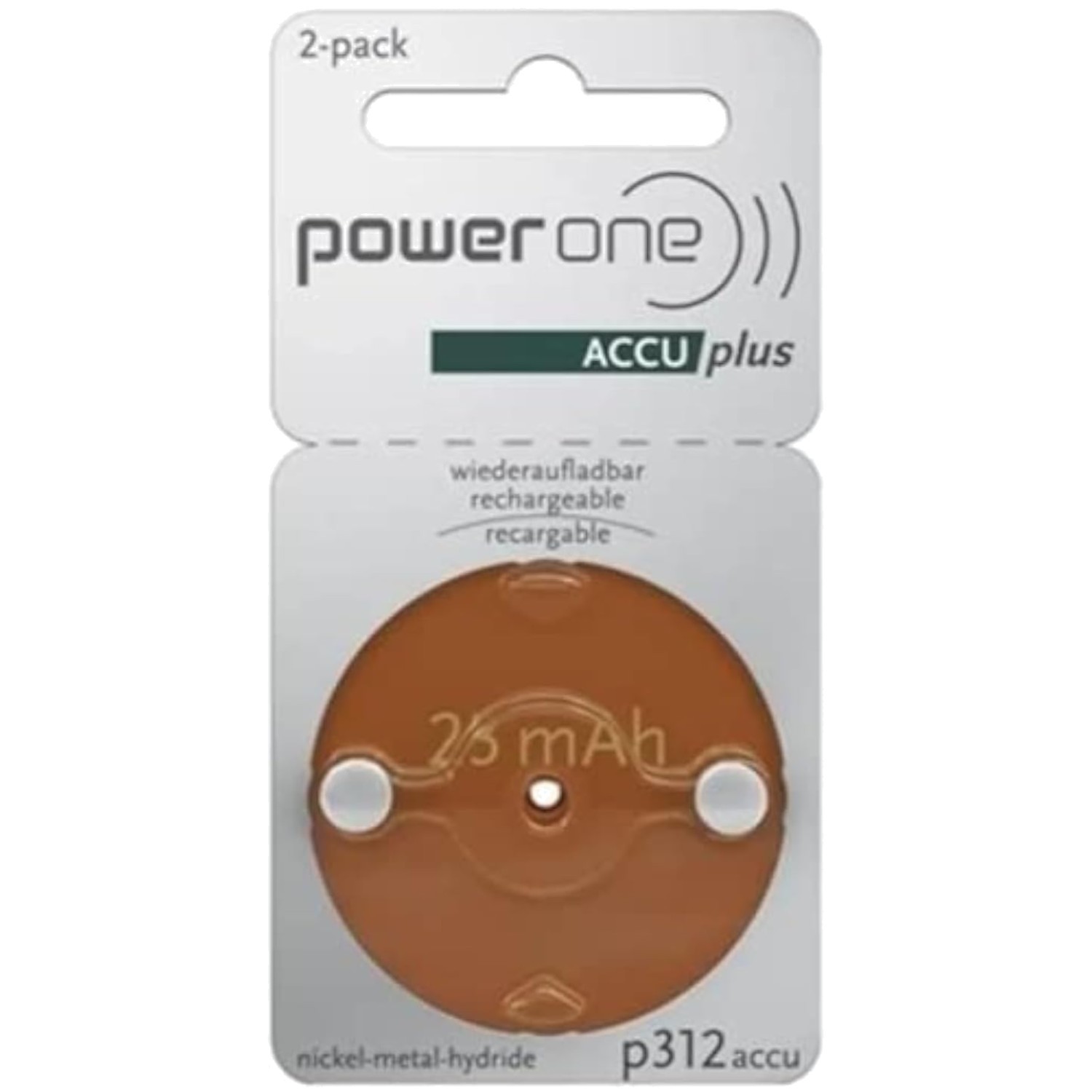 PowerOne Accu Plus 312 – High Quality Hearing Aid Batteries