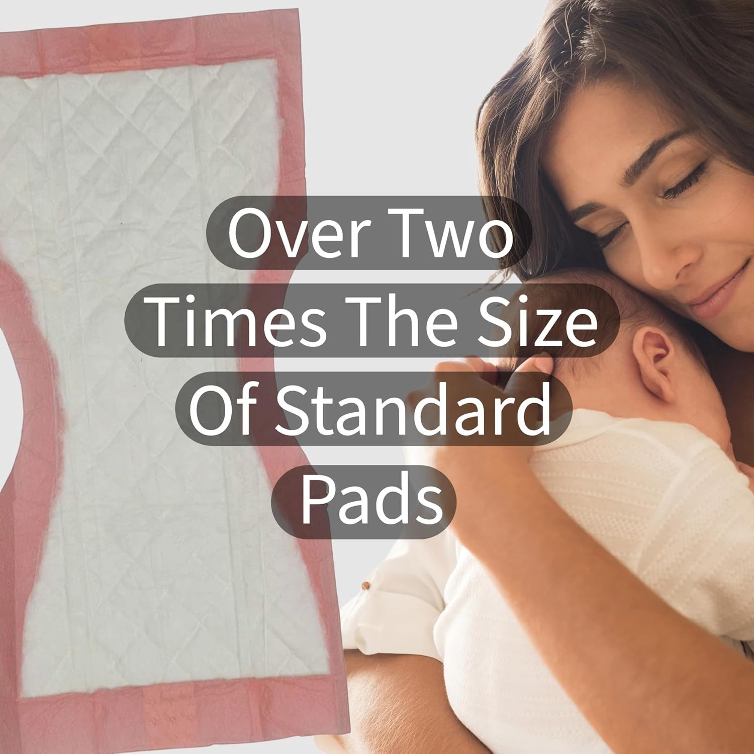 Extra Large Postpartum Maternity Pads [40 Pack] Hospital Style Super-Absorben…