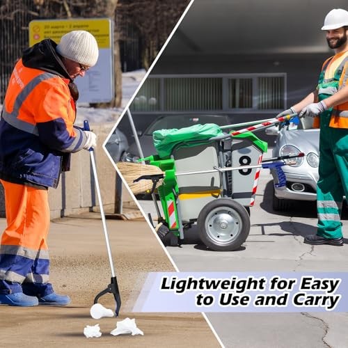 Pcs Grabber Reacher Trash Pickers Bulk 30” Long Elderly Earth Day 10 Blue