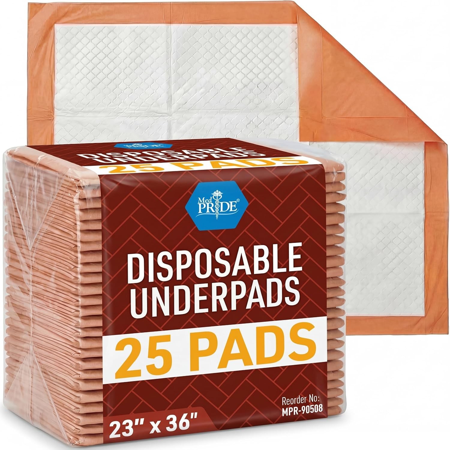 Multipurpose Super Absorbent Bed Underpads 23×36 – Leakage Prevention (25 Count)