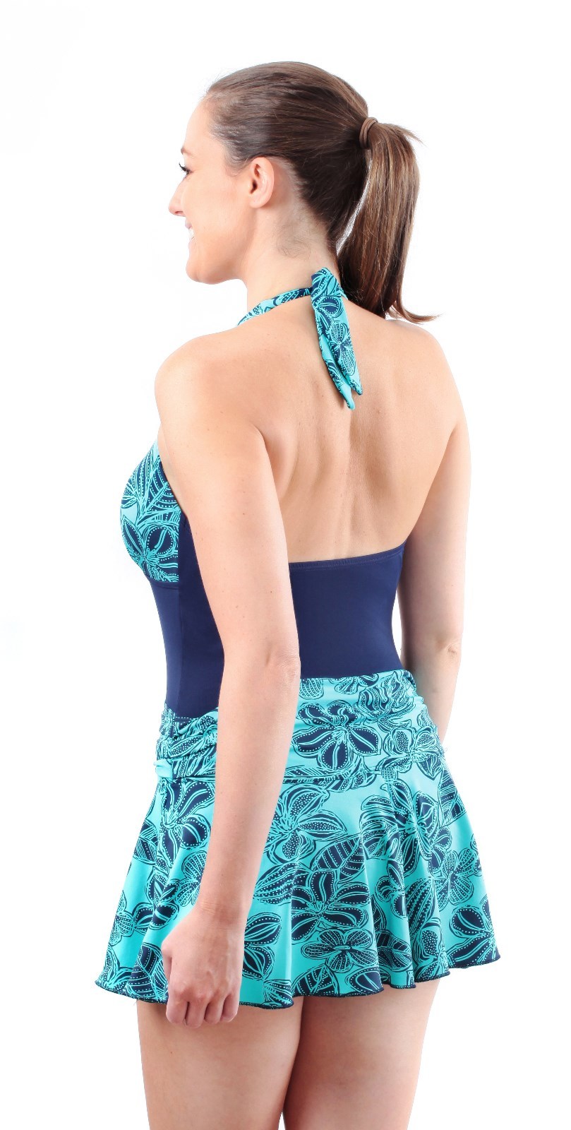 KesVir Ladies Incontinence Skirt Swimsuit in 8 Sizes – Ethnic Flor-Marino