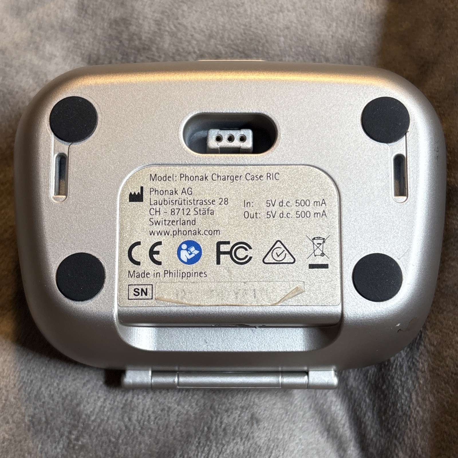 Phonak RIC Hearing Aid Charger Tested Works