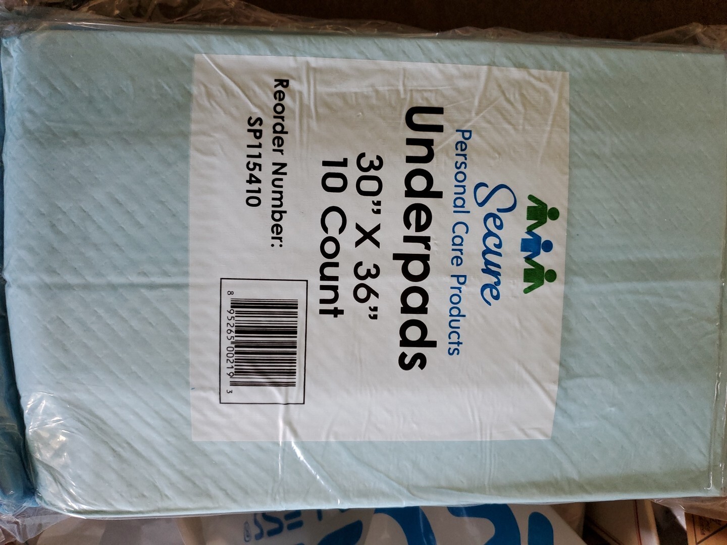TotalDry 30x36in Disposable Underpad Heavy Pack of 10 Absorbant Self adhesive