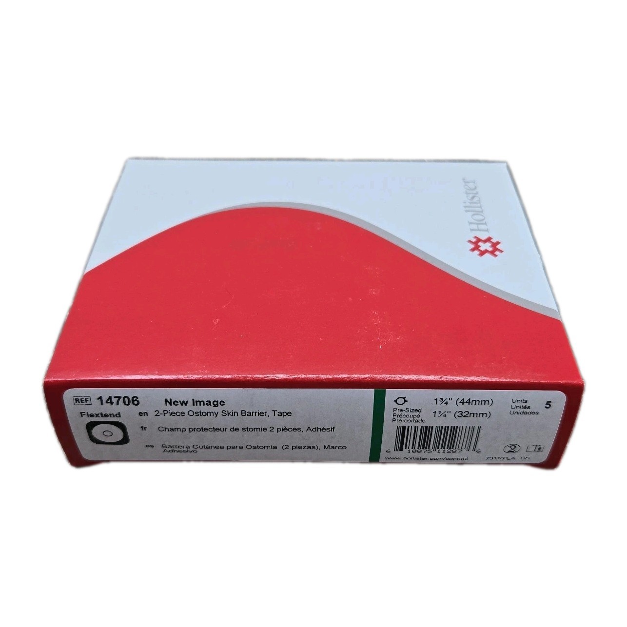 5 Unit Hollister 14706 New Image Pre-sized 1¼” Skin Barriers 1¾” Flange Exp 2030