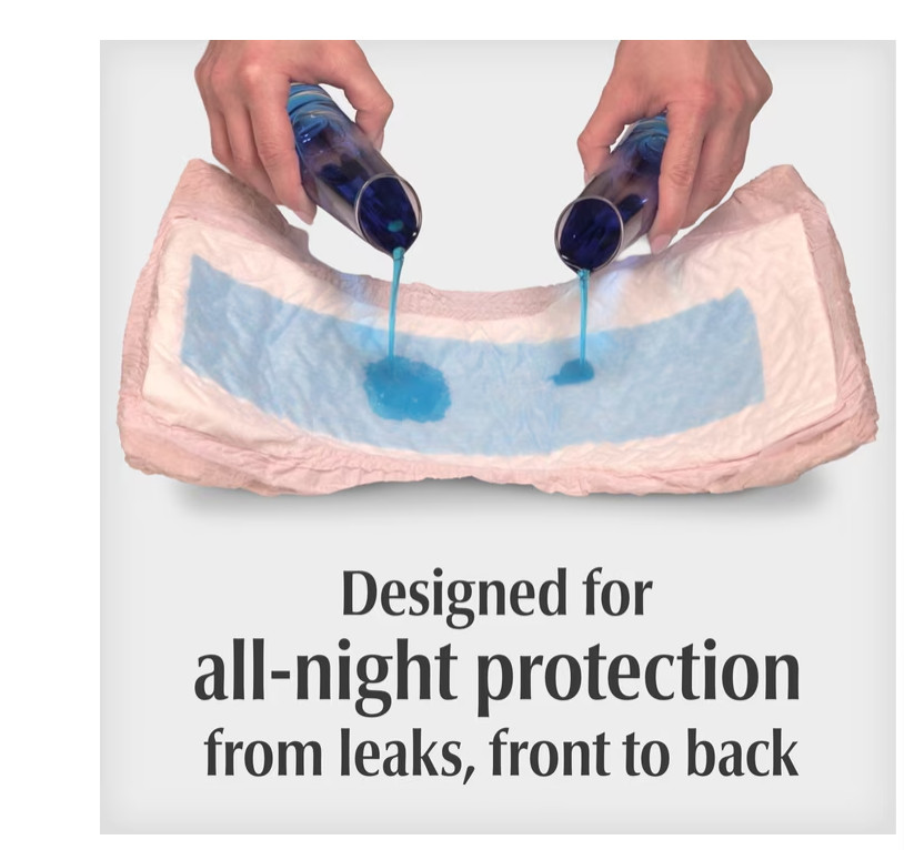 Depend Night Defense Incontinence Underwear for Women, Adult Diapers,M, 60 Count