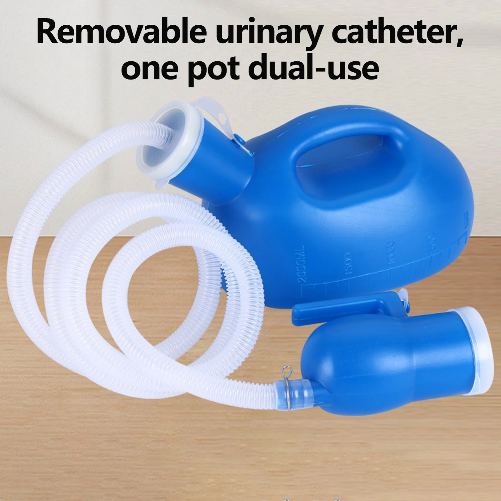Urinal Bottle Male Urinals Portable Urine Bottle with Screw Lid 2000 ml with 1.6