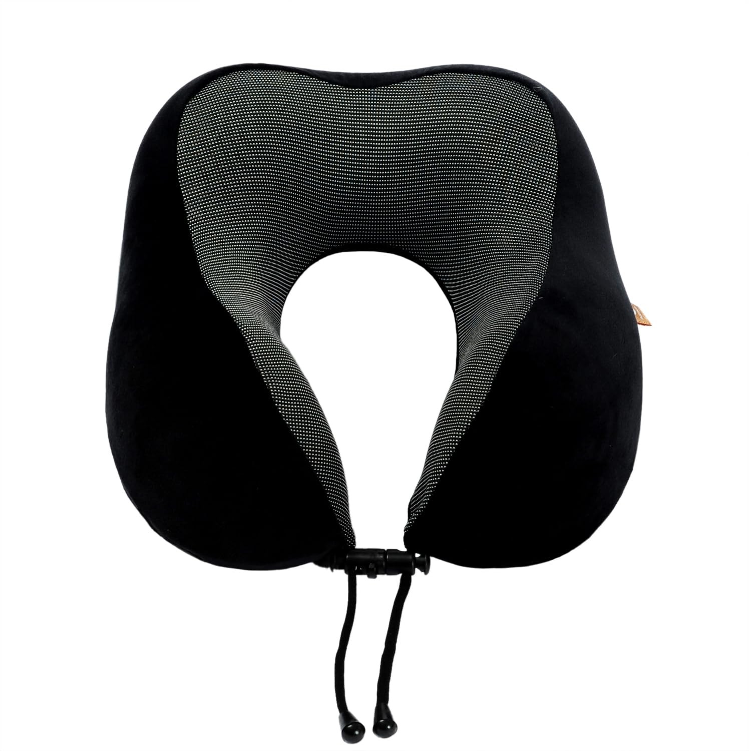 Makimoo Memory Foam Travel Pillow, Neck Pillow with 360-Degree Head Black