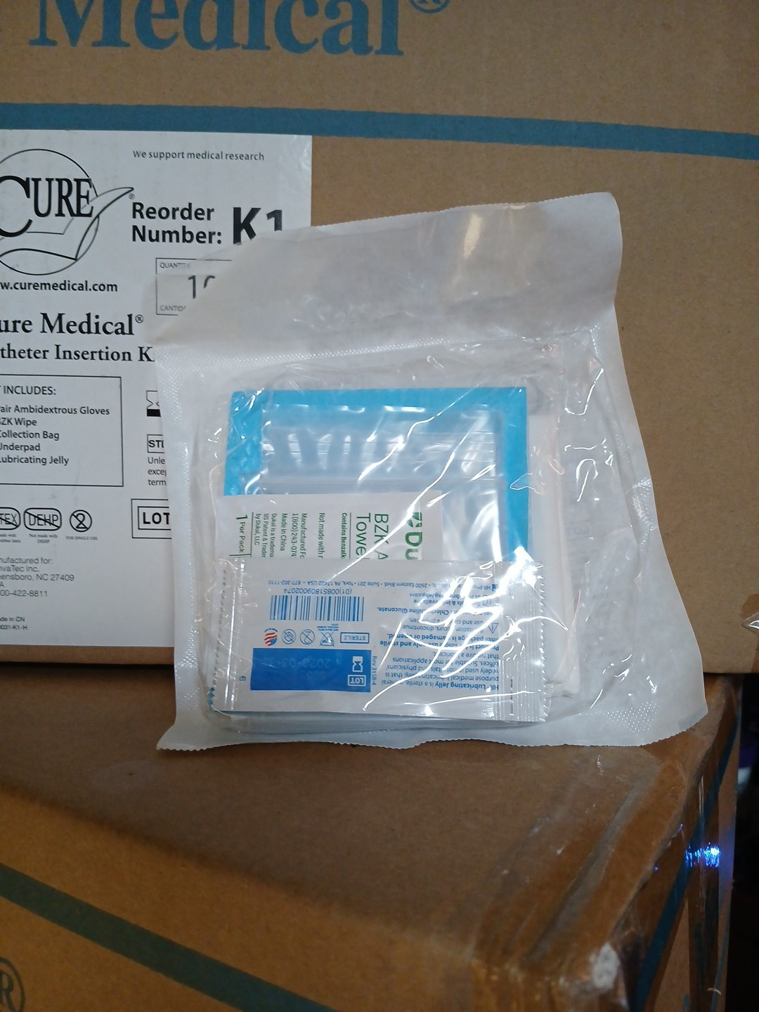 Cure Medical Insertion Kits, Model K1 (60 kits per order)
