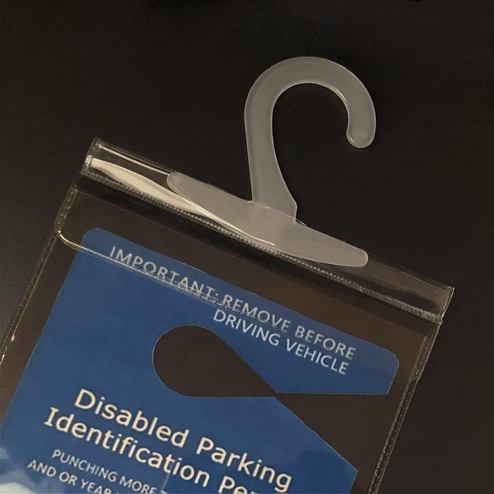 Durable 2-Pack Handicap Placard Holders with Large Hanger – Auto Essential