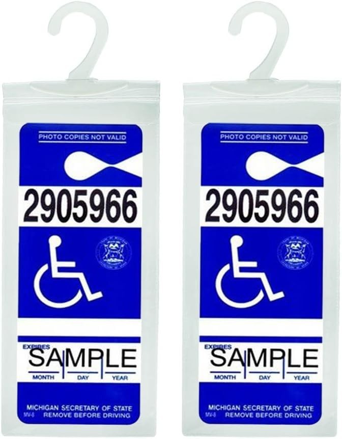 Handicap Placard Holder – Ultra Transparent Disabled Parking Permit Placard P…
