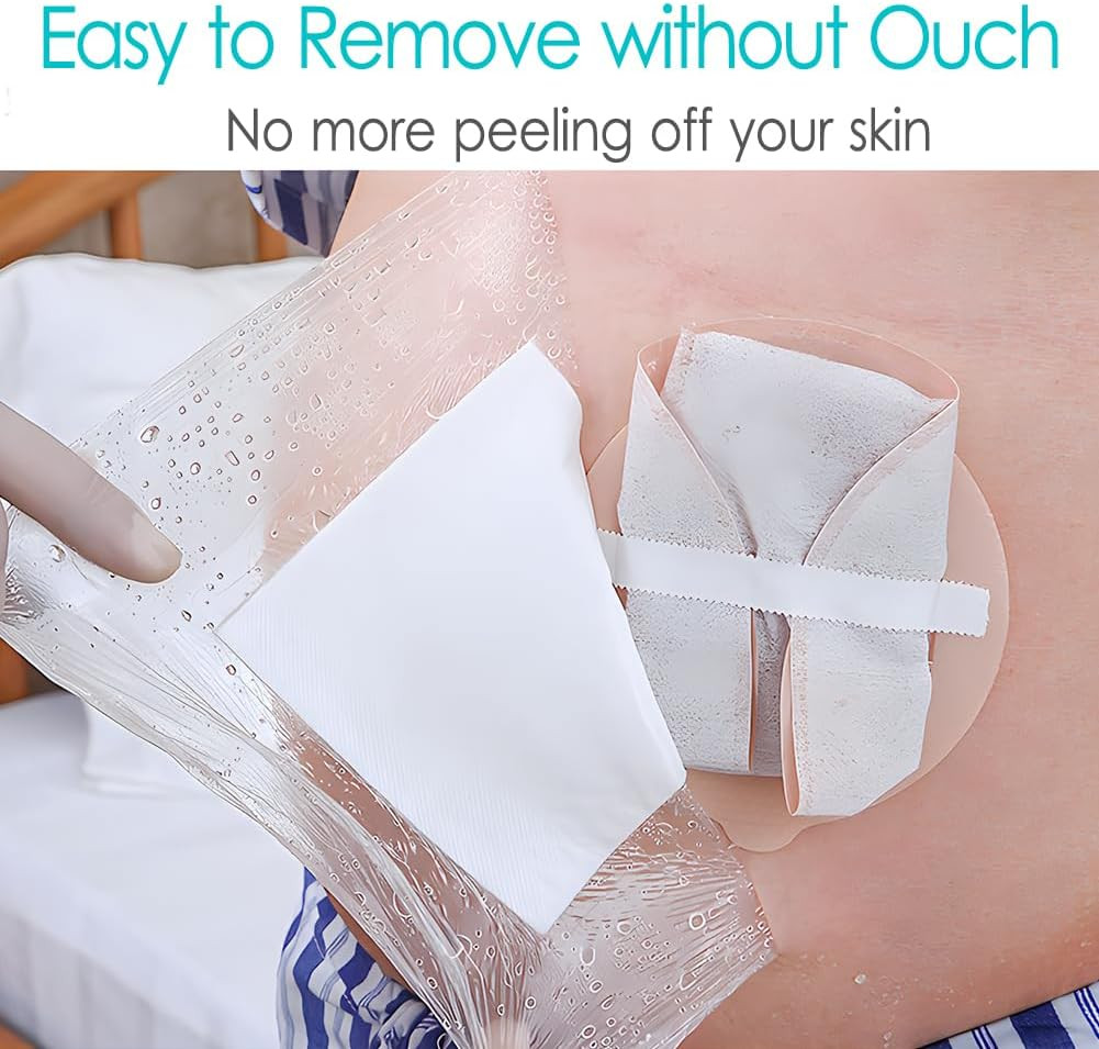 Waterproof Ostomy Stoma Bag Shower Cover with Non Sticky Pad Colosto