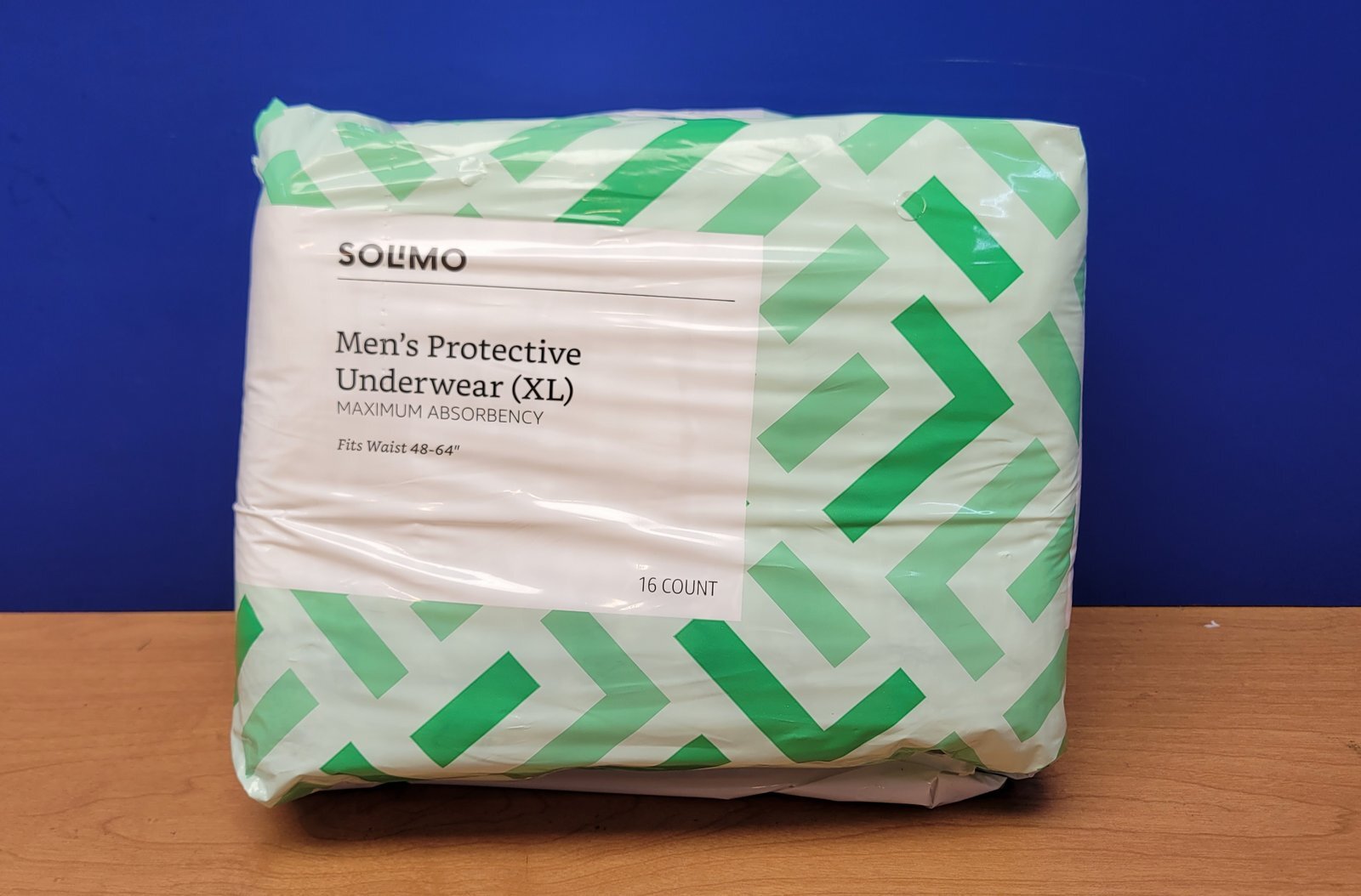 SET OF 2 BRAND NEW SOLIMO MEN’S PROTECTIVE UNDERWEAR SIZE XL 16 COUNT FITS WAIST