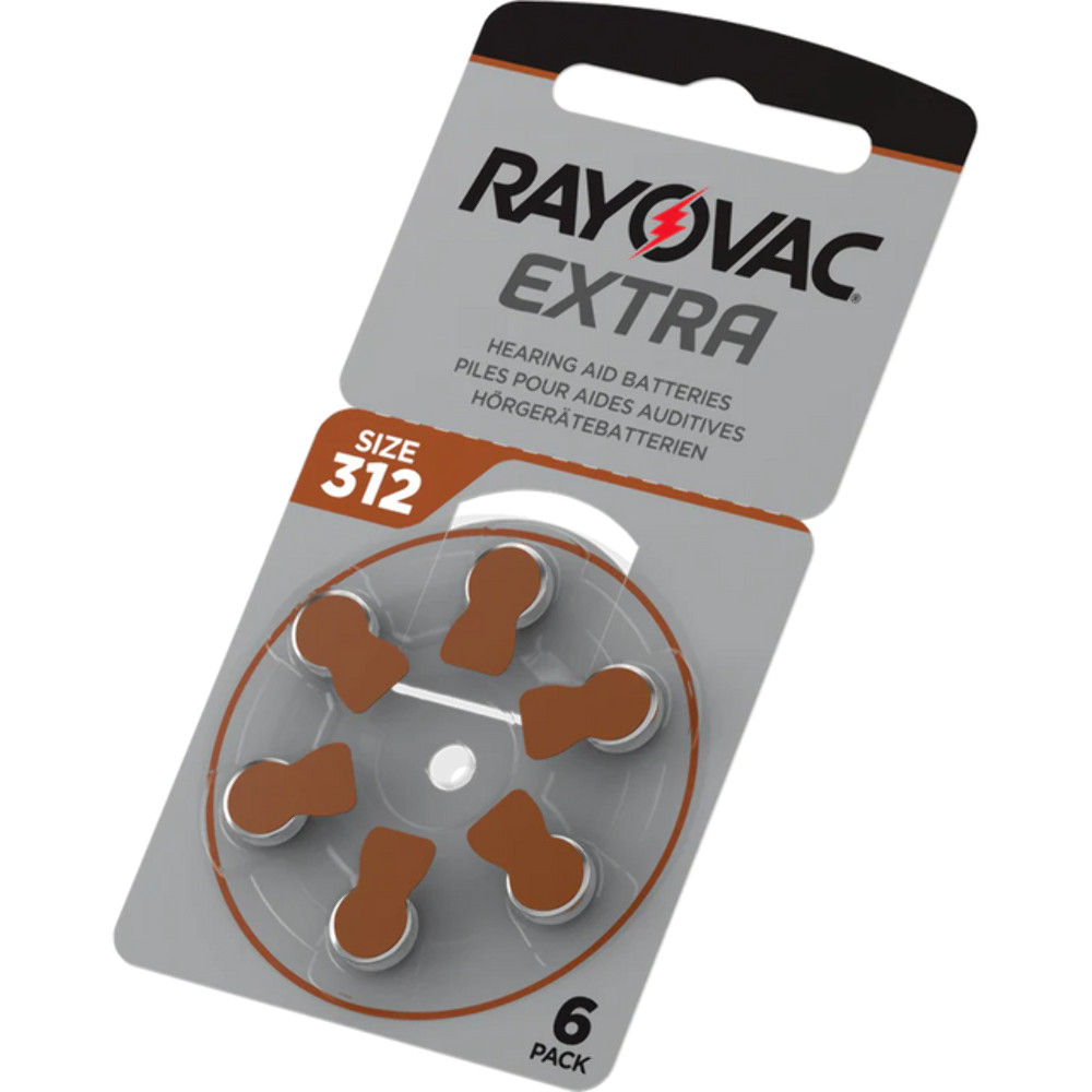 222x Rayovac 312 Hearing Aid Batteries Large Bulk Pack PR41