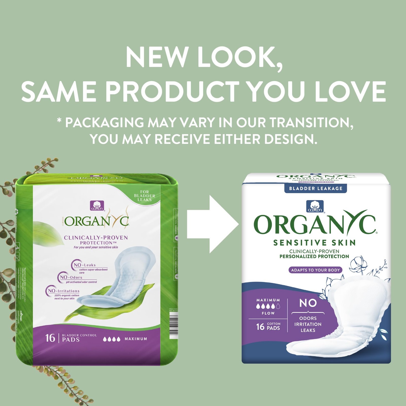 – 100% Organic Cotton Inside and Out Incontinence Pads for Bladder Leaks – Ce…