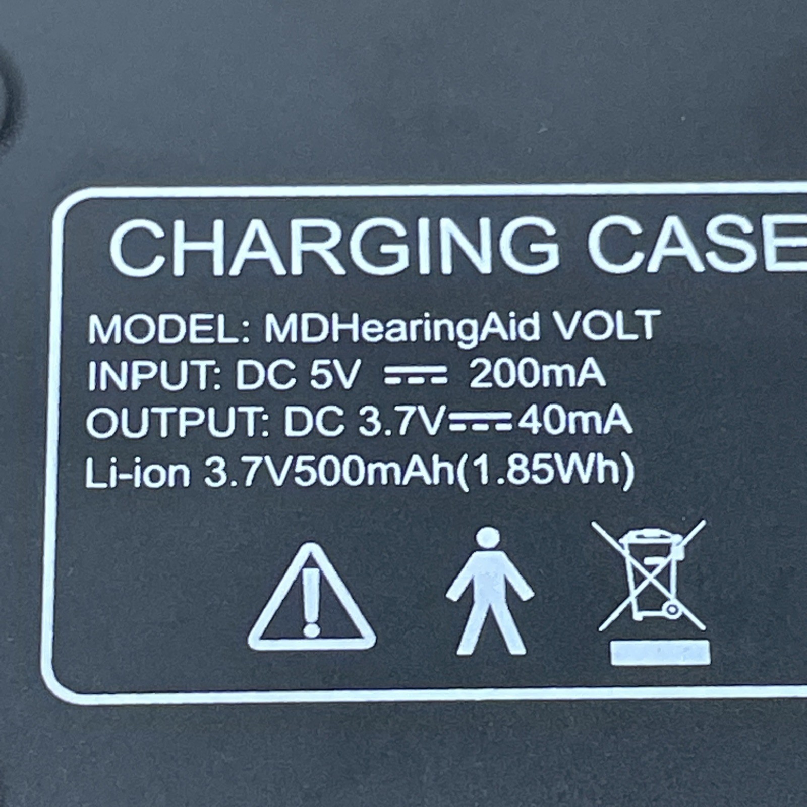 MD Hearing Aid Volt Charger (Only) with USB Adapter & Cable