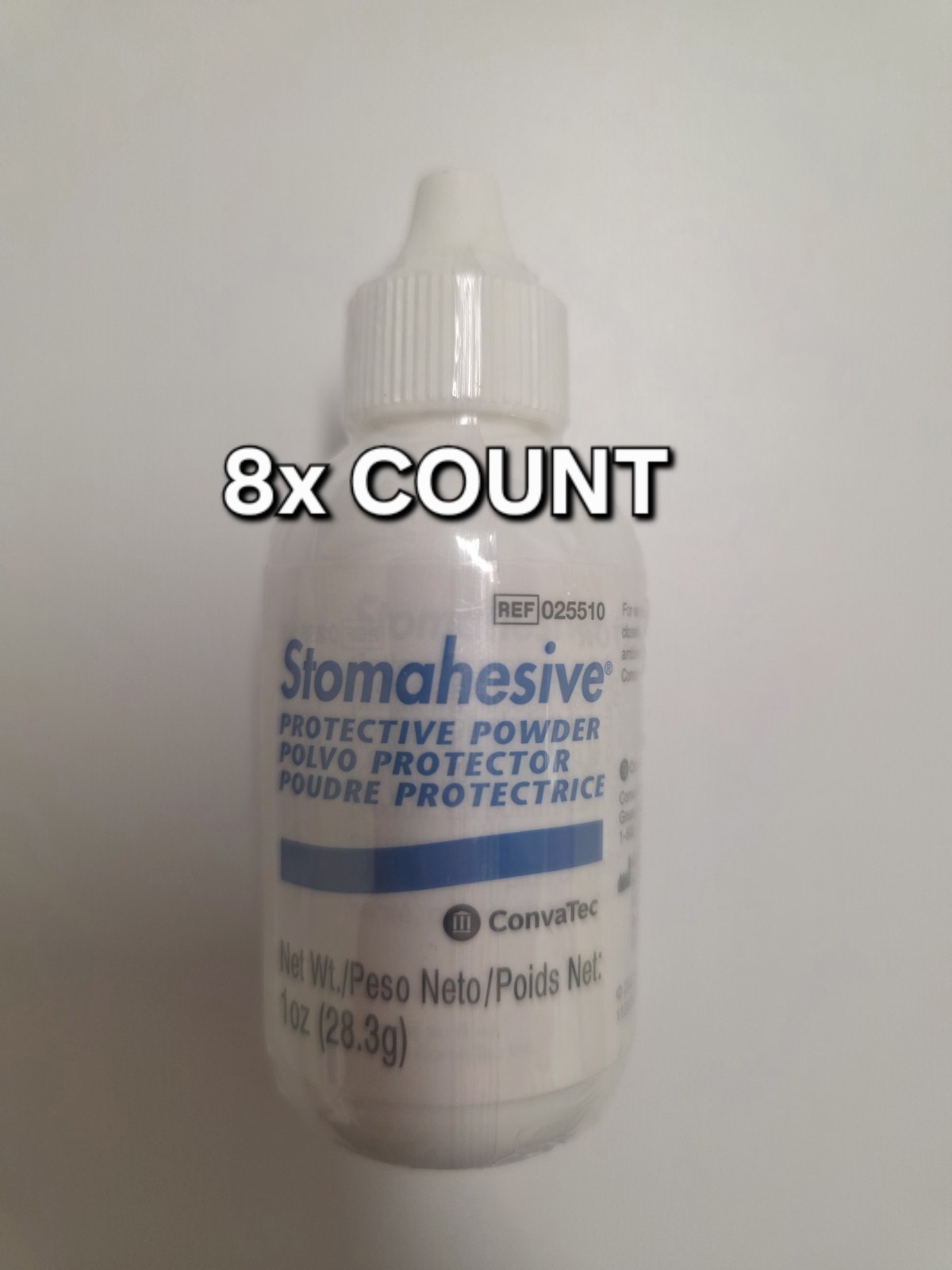 8 COUNT – ConvaTec – Stomahesive Stoma Protective Powder 1 oz