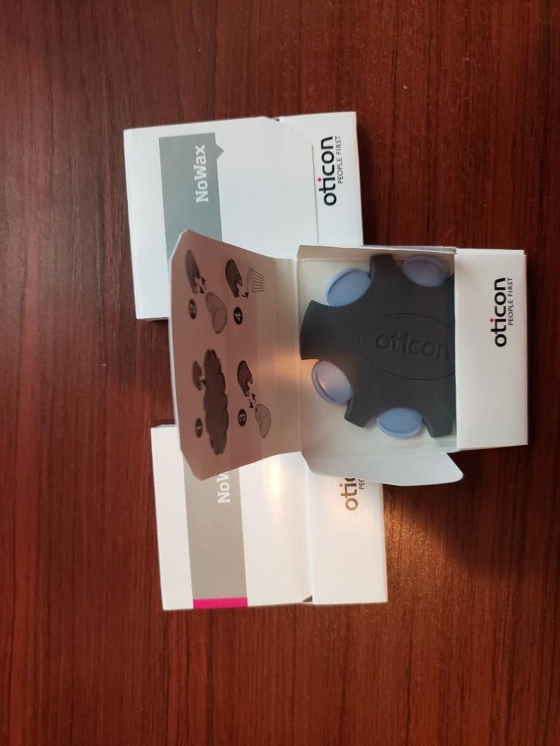 3 Packs of 6 Oticon NoWax miniFit Hearing Aid Wax Guards. 18 filters total