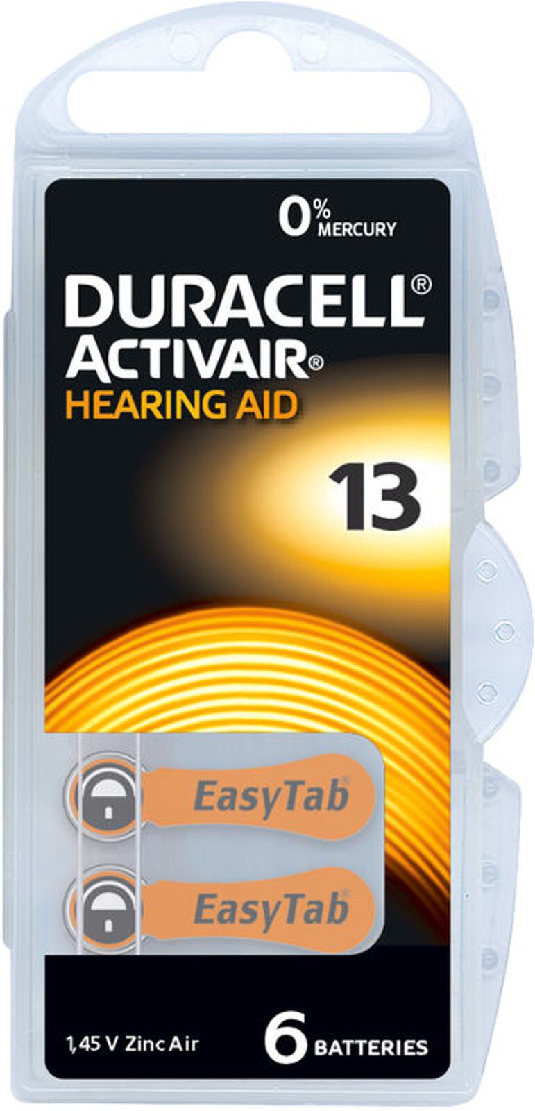30 x Duracell Activair Hearing Aid Batteries 13 Hearing AID 5 Blister 24606 6111