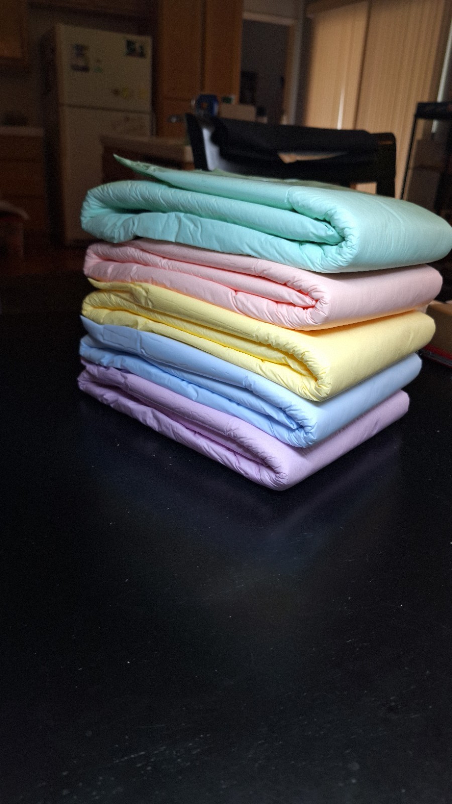 New LNGU Pastel Colors Lot of 5 Size XL ABDL Adult Diaper Plastic Backed