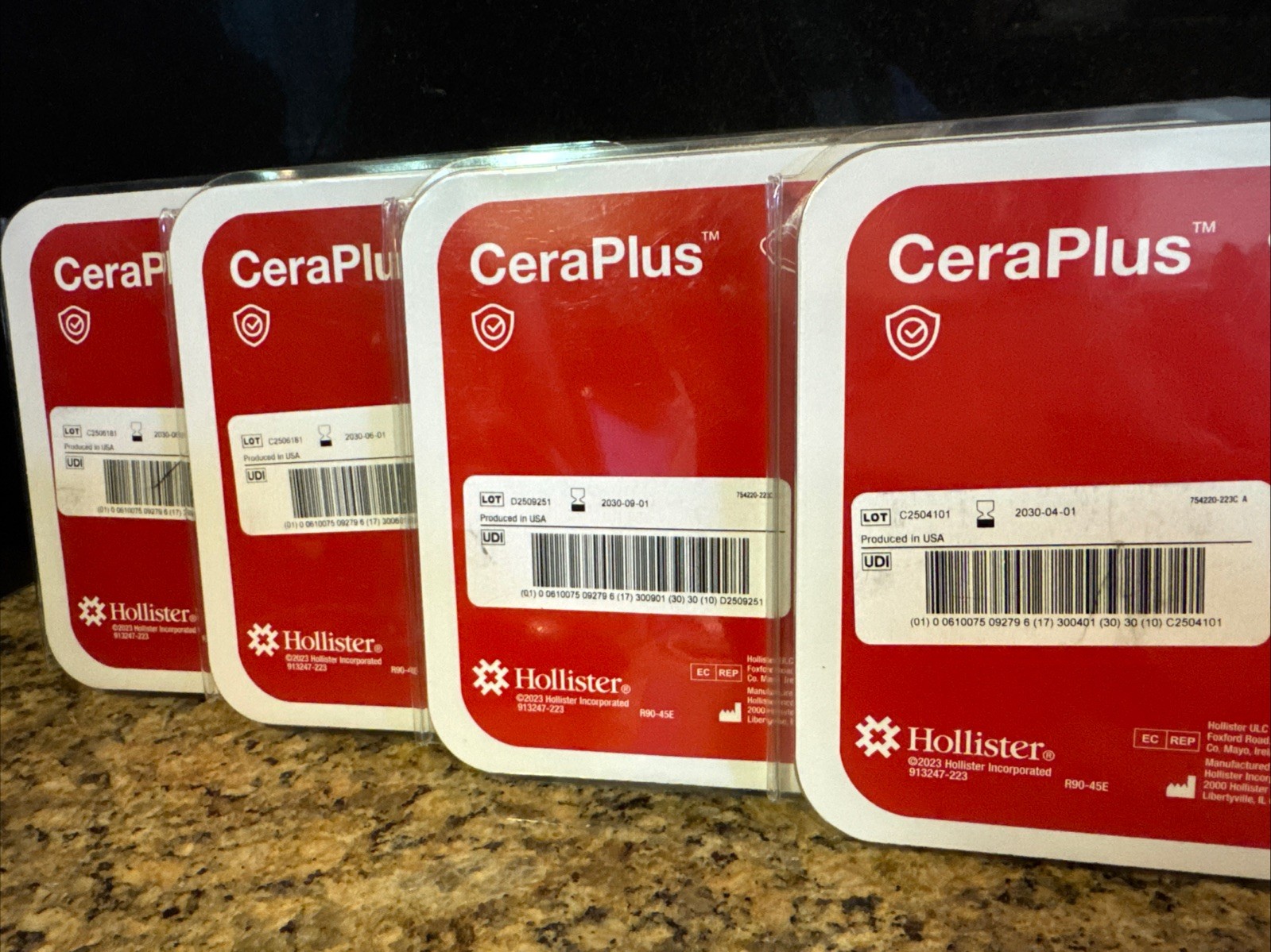 4 pack Hollister CeraPlus # 79402 Barrier Extenders Exp 2030 – 30 piece per pack