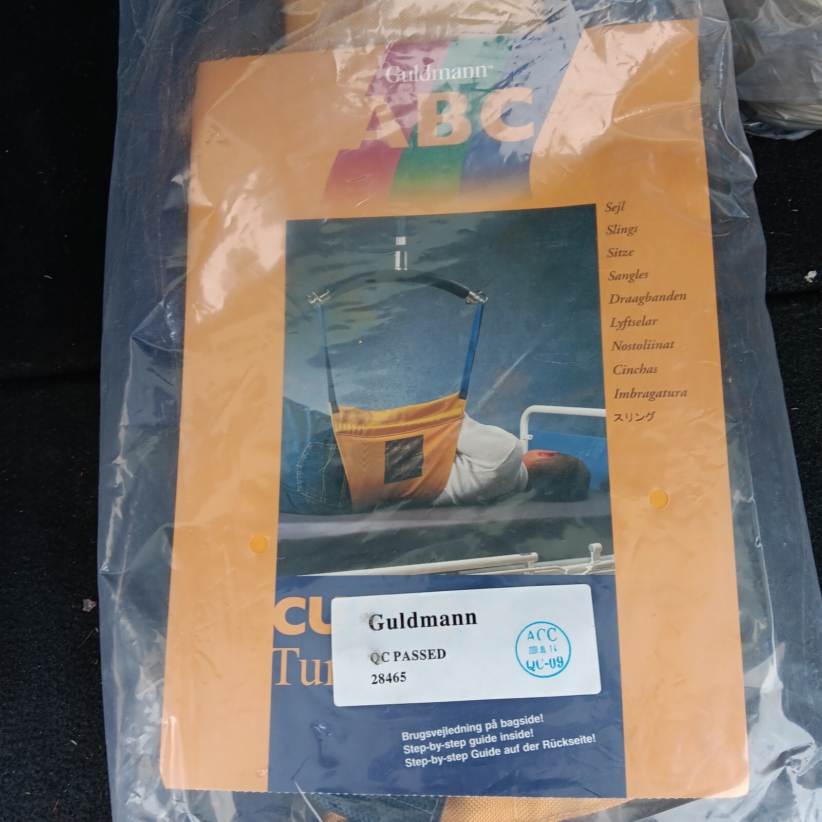 Guldmann Turner Sling Max 455 kg/1000 lbs Reusable 28465