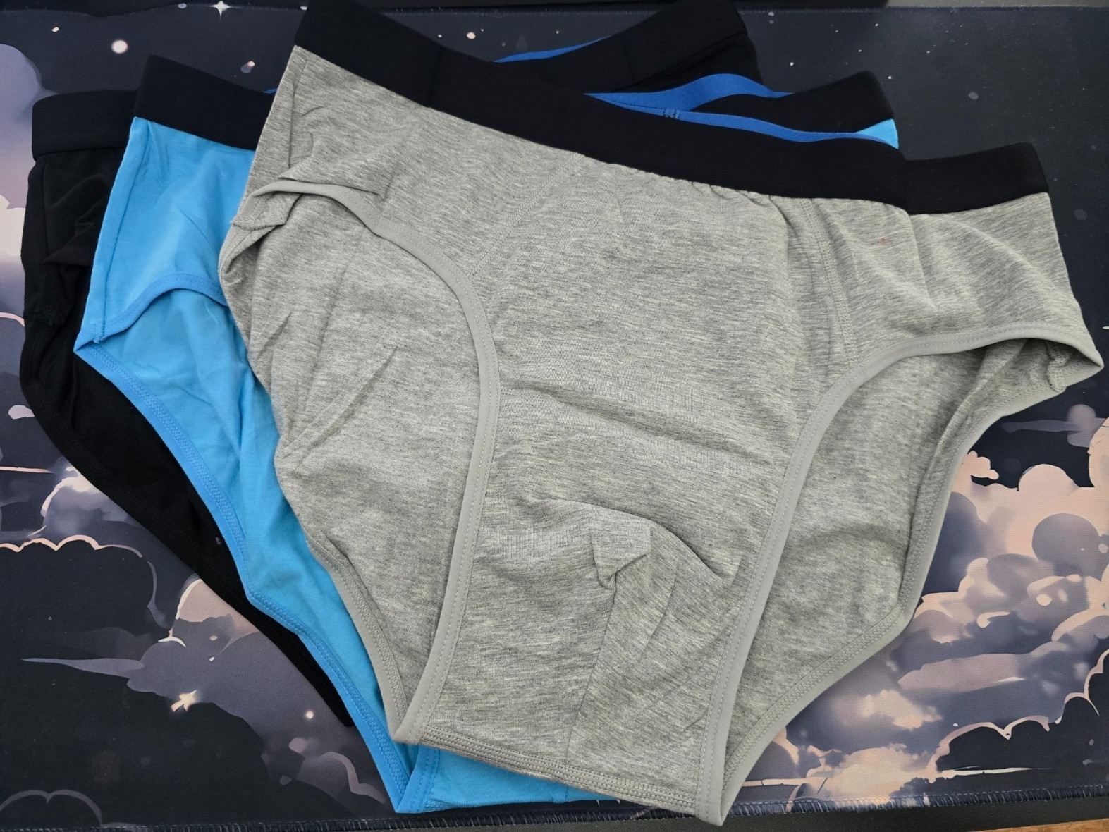 SUNCHIRI Incontinence Underwear for Men, 150ML Absorbent Washable 3 Pack Medium
