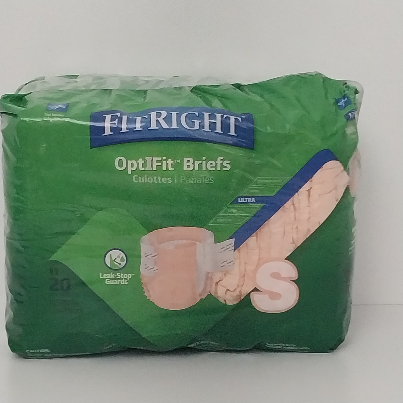 FitRight OptiFit Briefs Ultra (16 Left) Small 20-32 in Waist