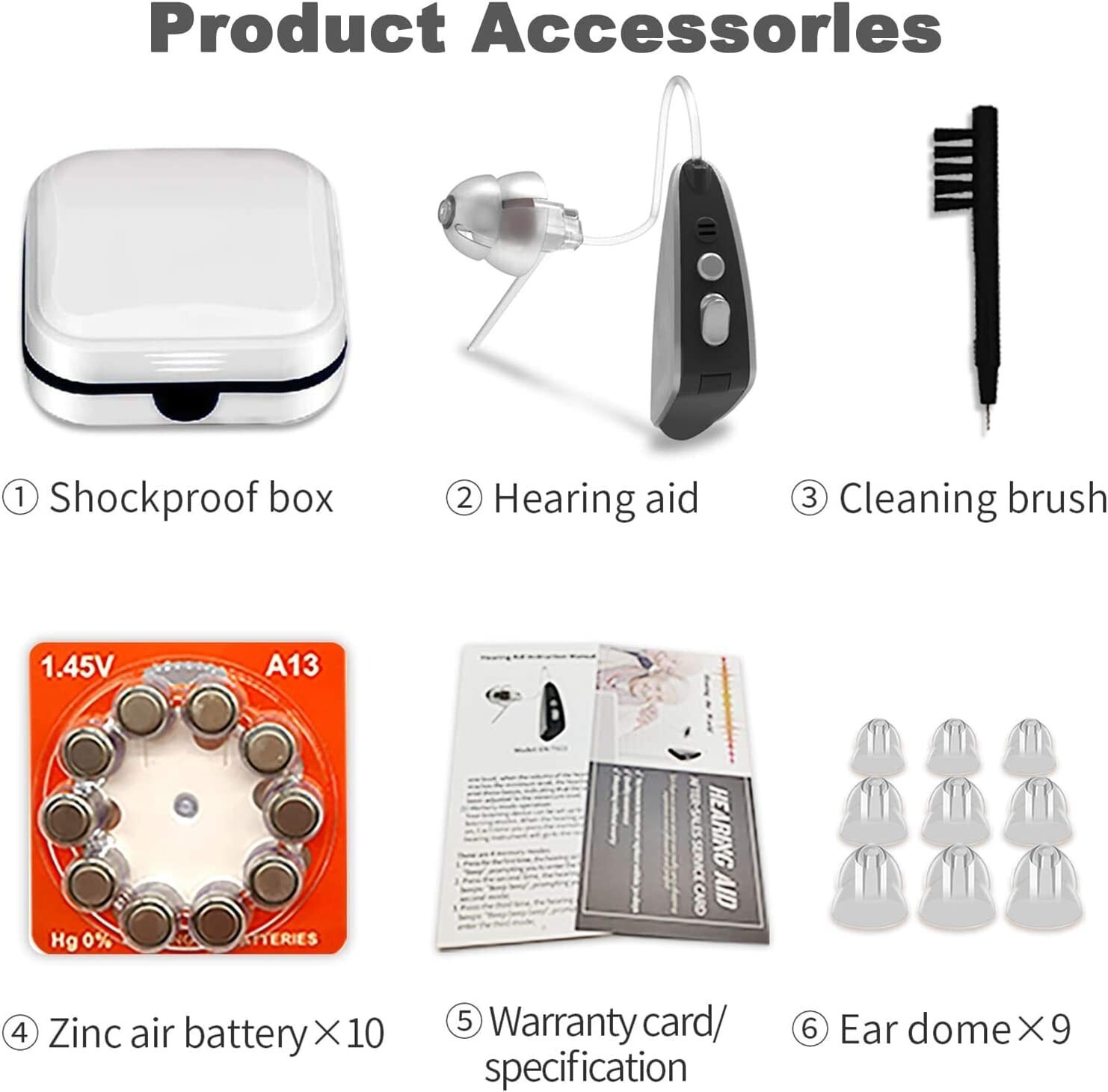NANO Style Hearing Amp Digital Single Unit Fits Both Ears (1)