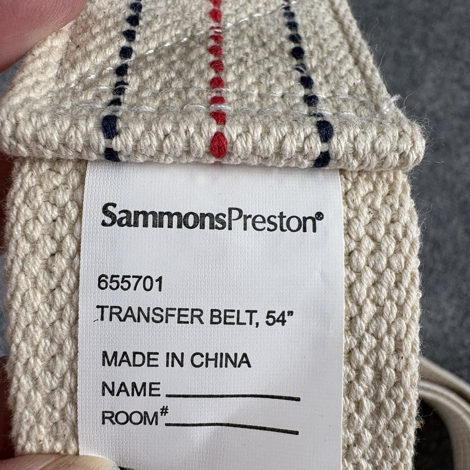 Sammons Preston Transfer Belt 54” Gait Belt Patient Lift Medical Safety Aid PT