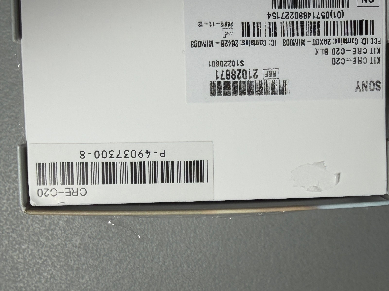 Sony CRE-C20 Self-Fitting Rechargeable OTC Hearing Aids