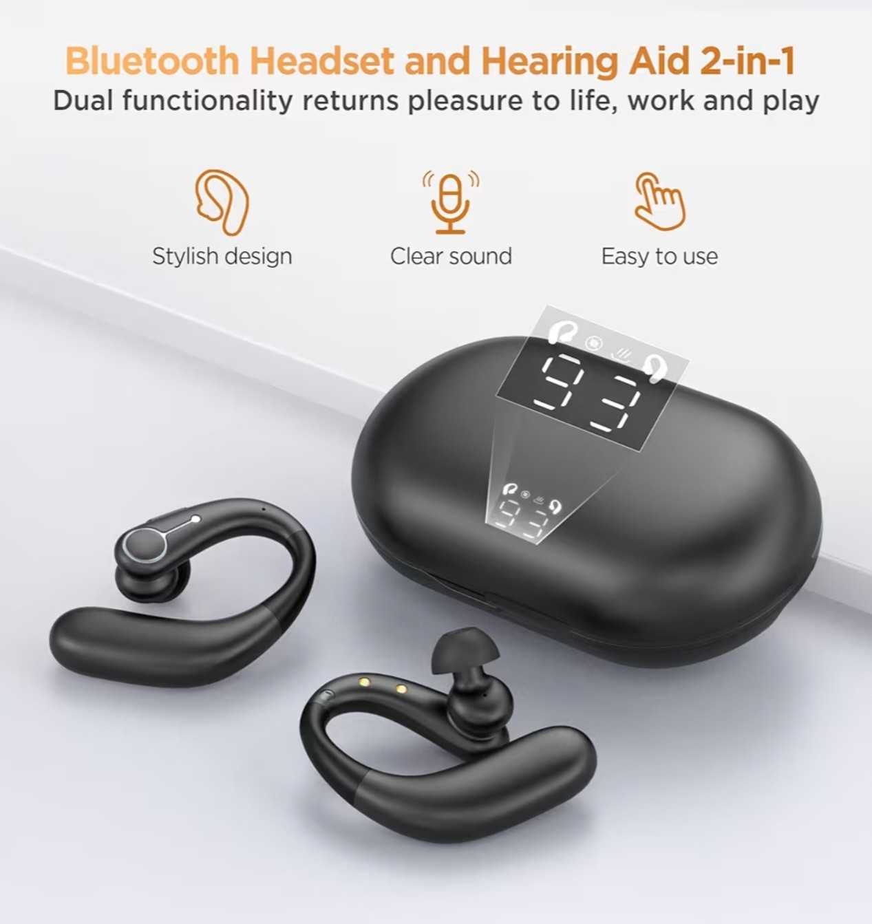 Royal Hearing F-AID Bluetooth Rechargeable Hearing Aid CLEAR SOUND!
