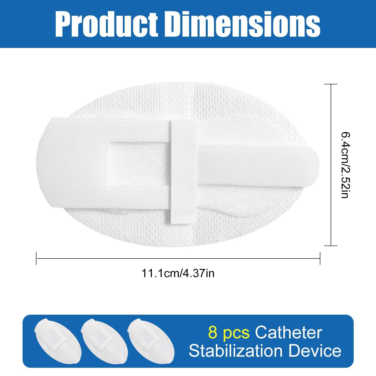 Catheter Stabilization Devices – 8 PCS Self-High Adhesive Catheter Holder, Ca…
