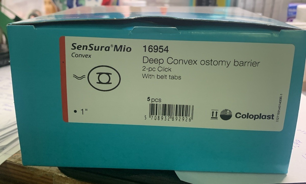Coloplast SenSura Mio Deep Convex Ostomy Barrier 16954 One Inch T1