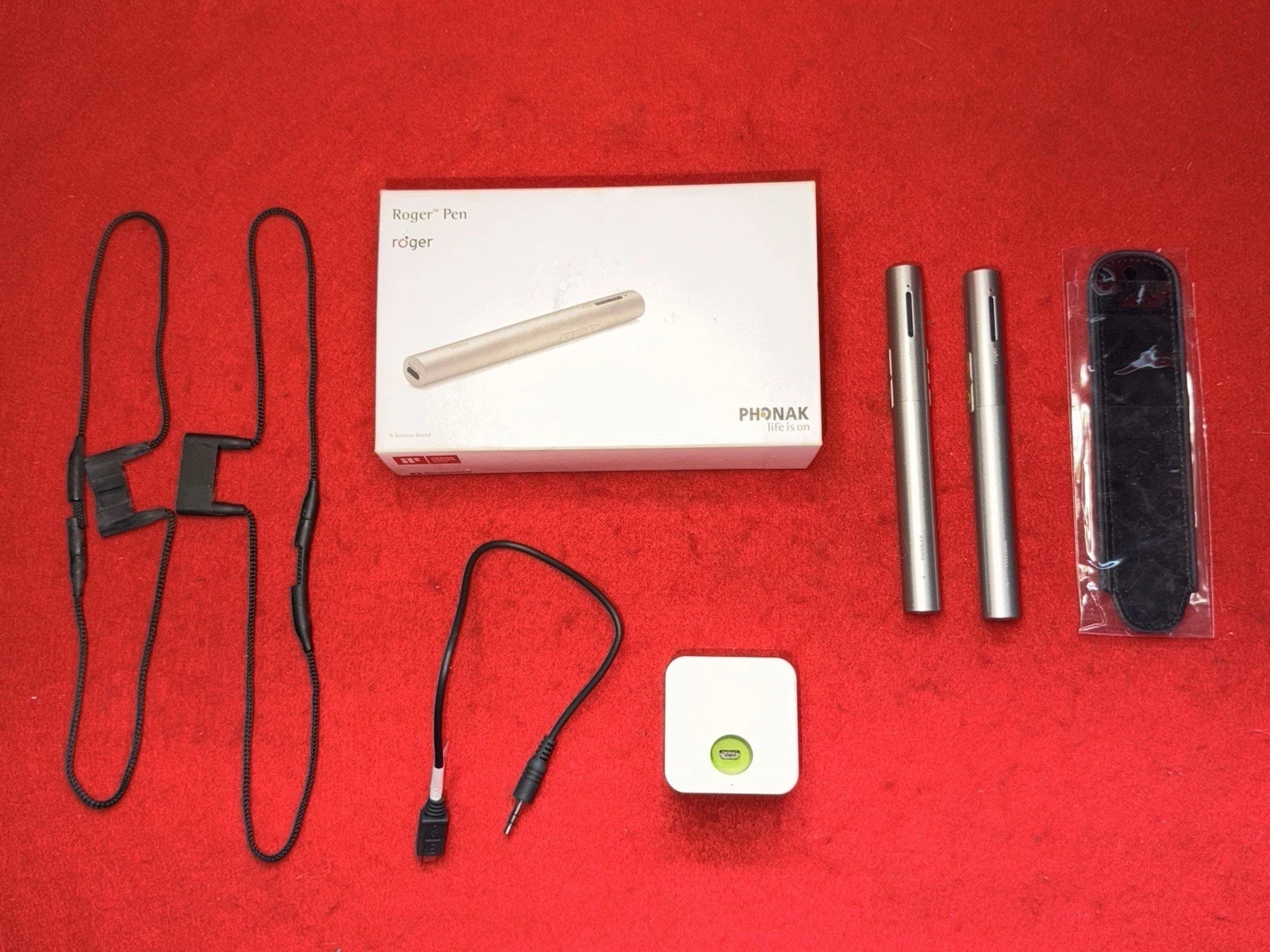 Lot Of 2 PHONAK ROGER PEN 1.1 + Charging Stand