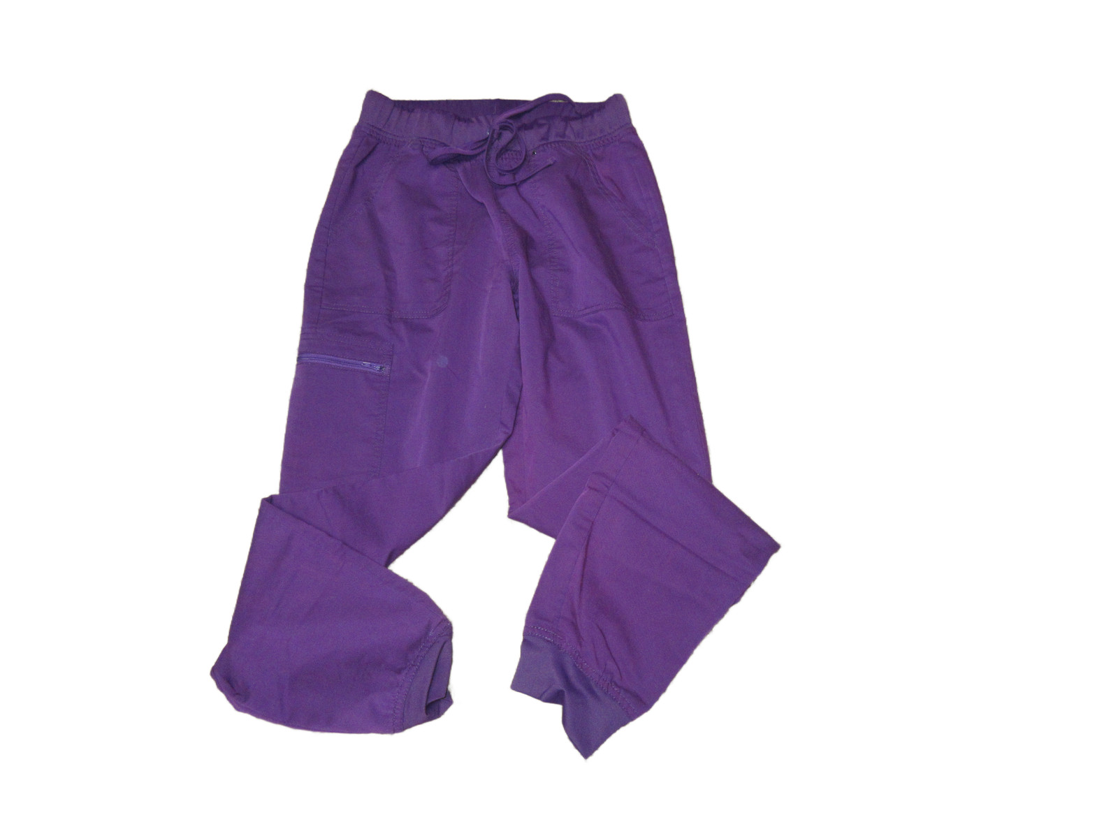 Scrubstar Purple Scrub Pants Jogger Cargo Drawstring Elastic Waist Cuffed S/CH