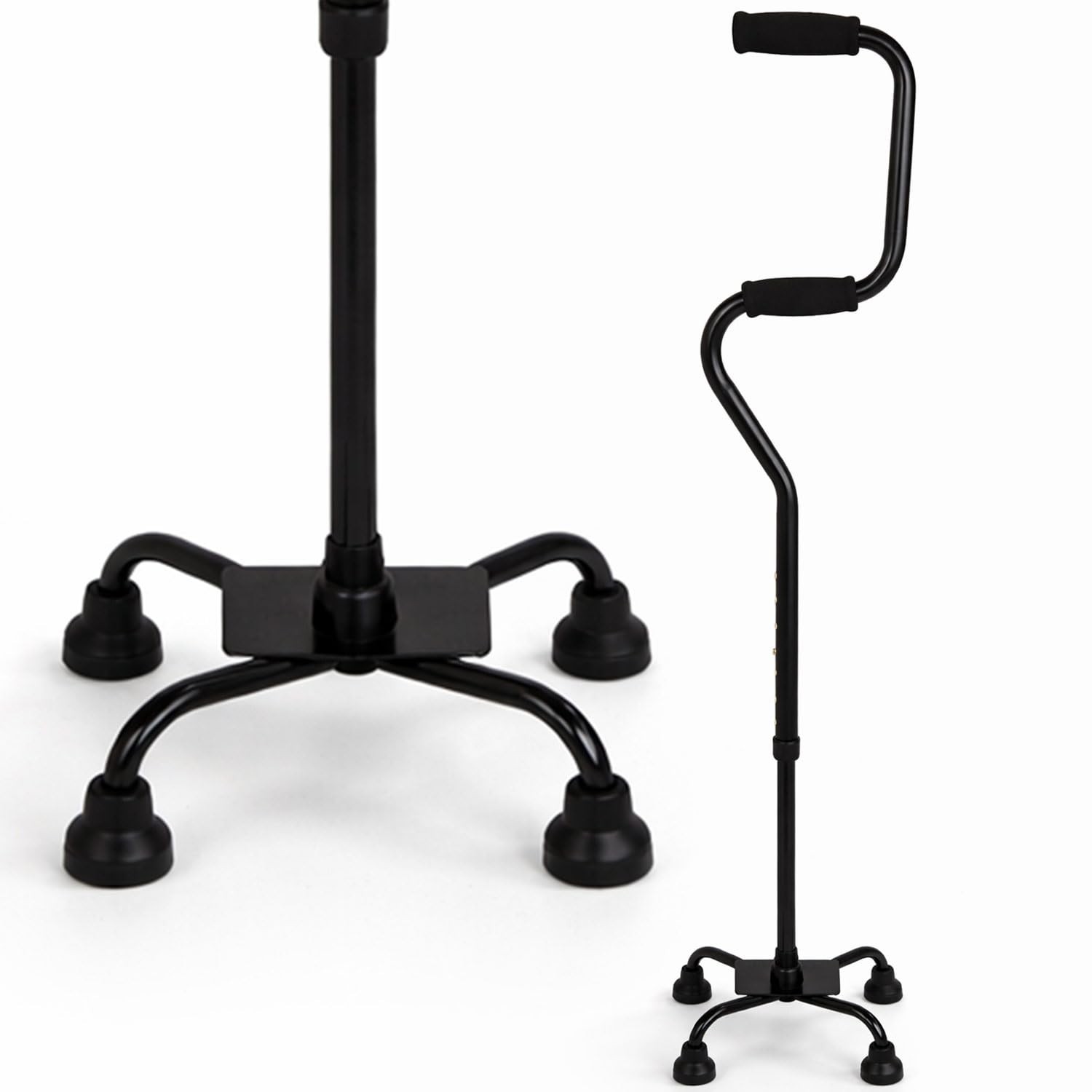 HealthSmart Quad Walking Cane, Sit To Stand Walker, Adjustable Canes for Men,…