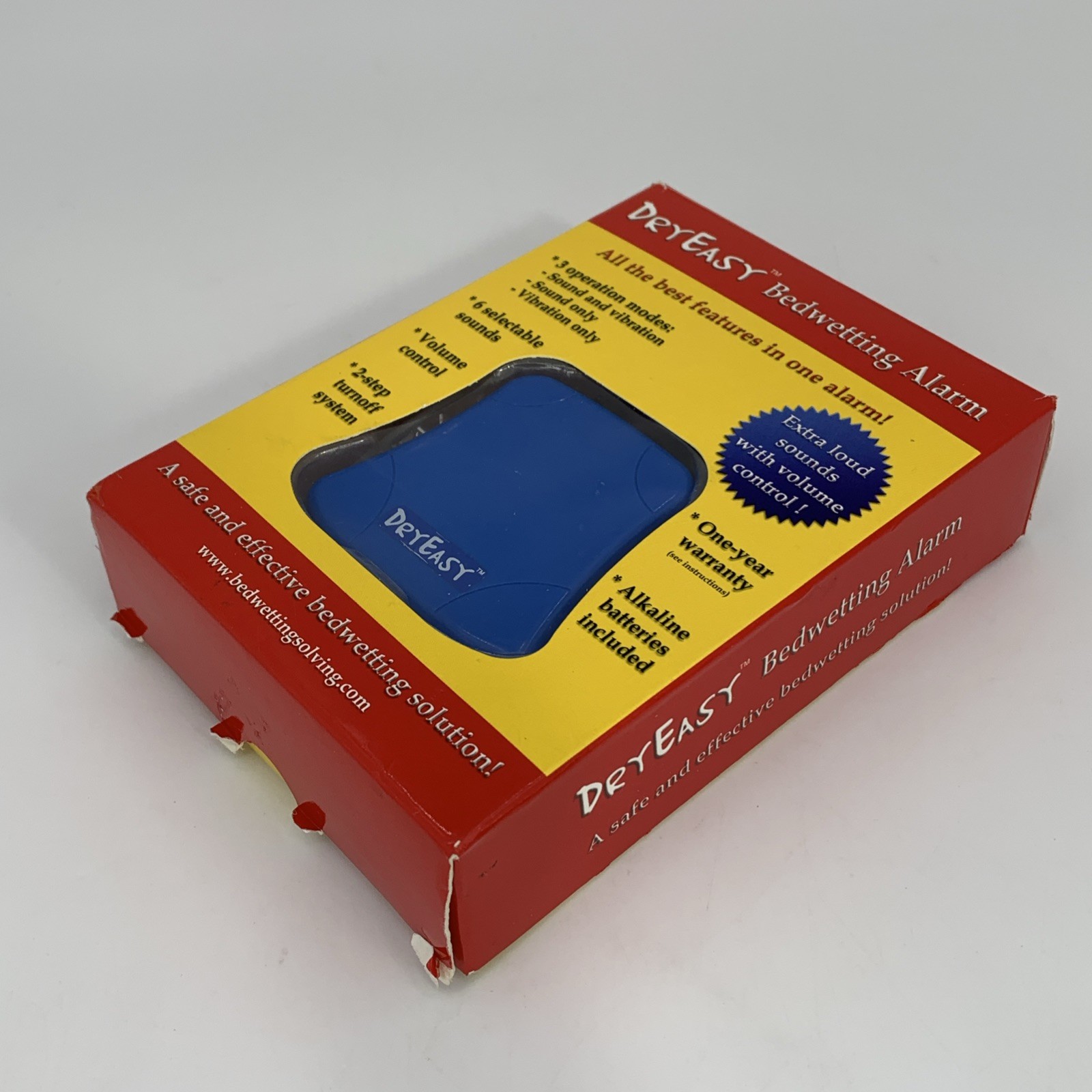 DryEasy Bedwetting Alarm Volume Control Sound & Vibration New Free Shipping