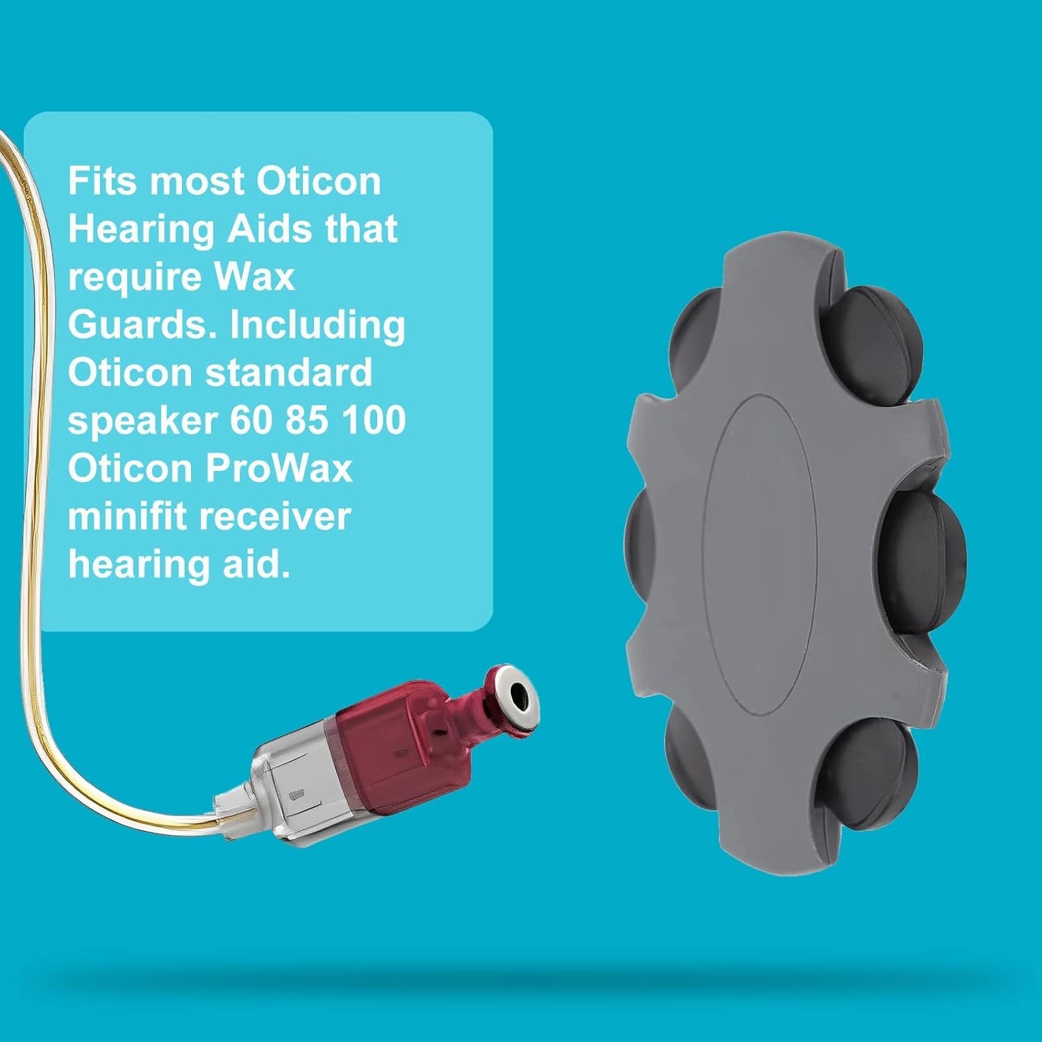Oticon Hearing Aid Wax Guards – 5 Packs of 30 Filters for Protection