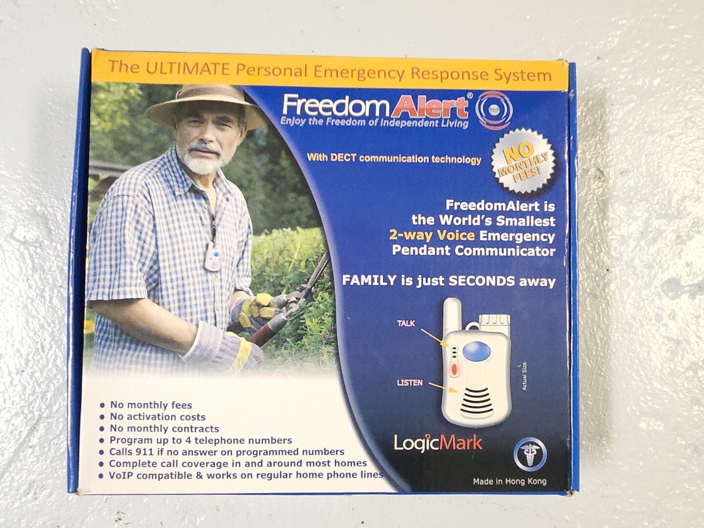 Freedom Alert Fall Emergency System Open Box Battery No Included