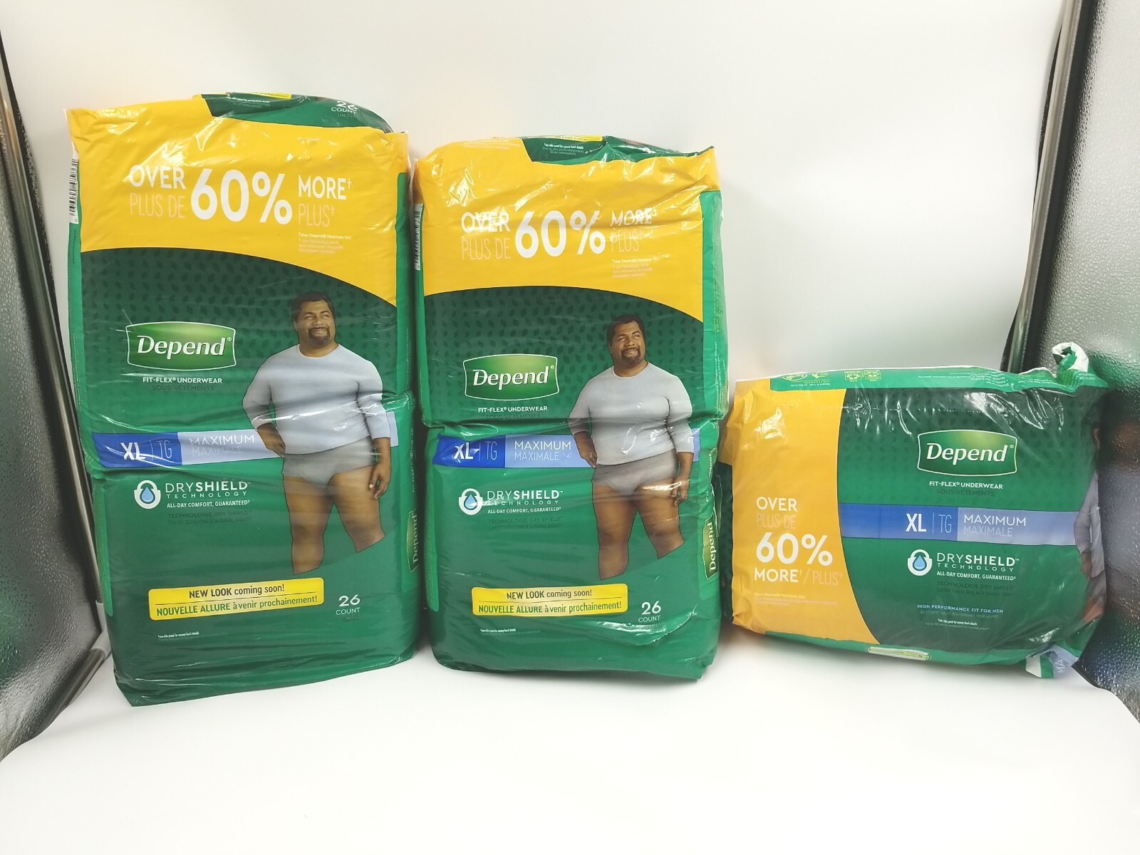 Depend Men’s Fresh Protection XL Maximum Underwear 68 Total Pairs NEW