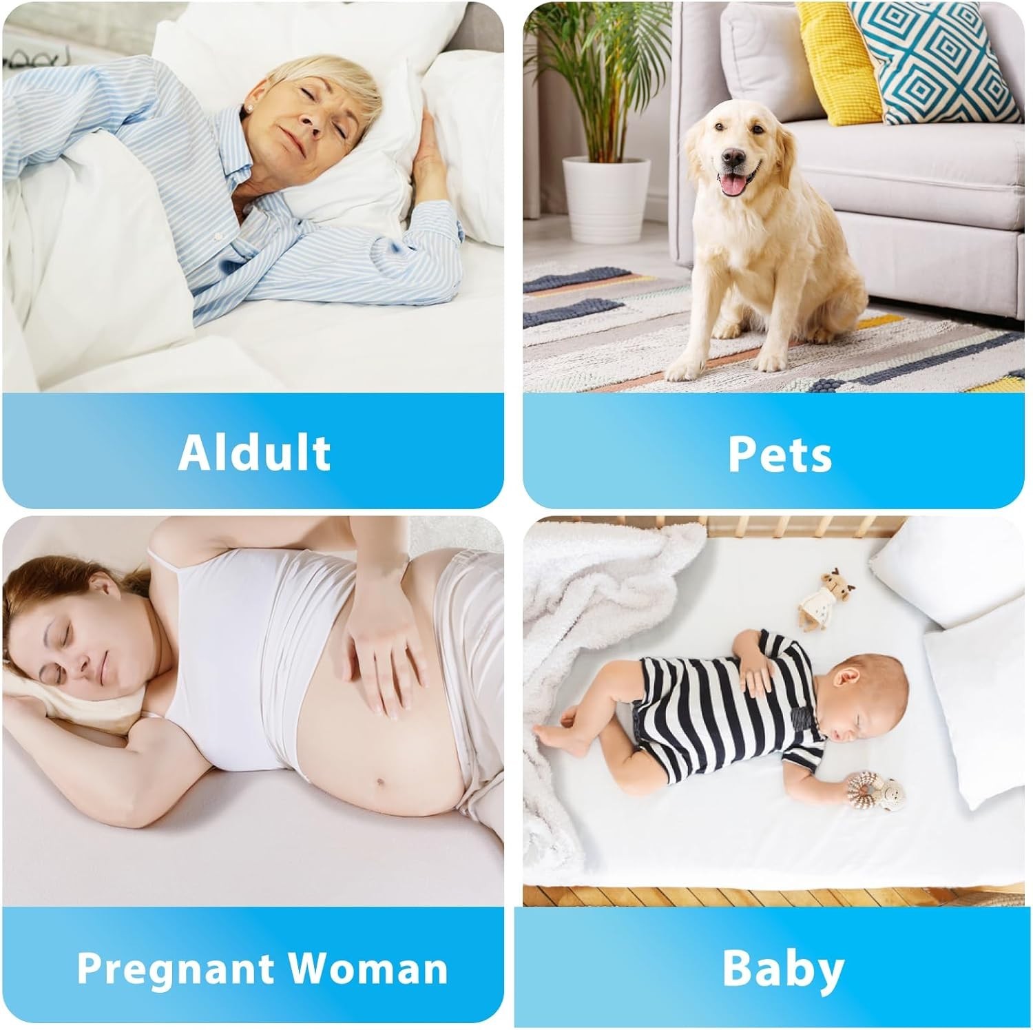 Washable Incontinence Bed Pads 72″ x 36″ for Adults, Kids, Dogs Waterproof an…