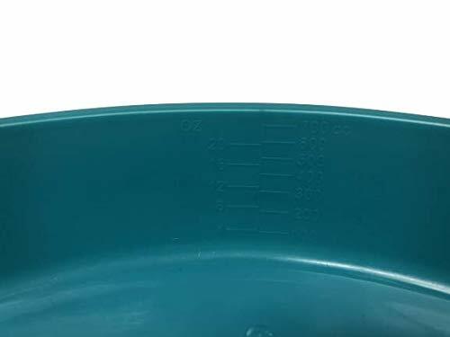 Comfort Axis 700 cc Kidney Shaped Turquoise Emesis Basin Graduations Pack of 4