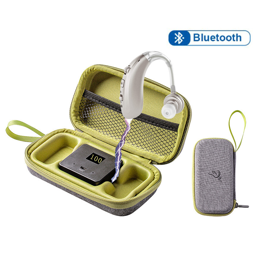 New hearing aid with charging bag Bluetooth version for elderly hearing aid