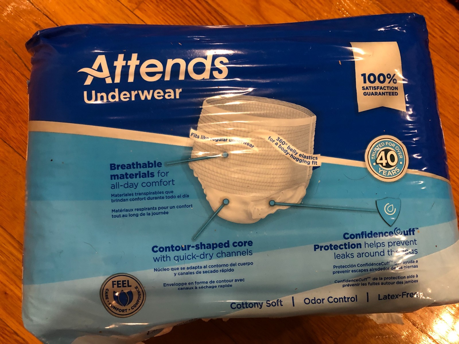 Attends Underwear Youth Small 20”-34” Ultimate Absorbency Unisex, 20 Count
