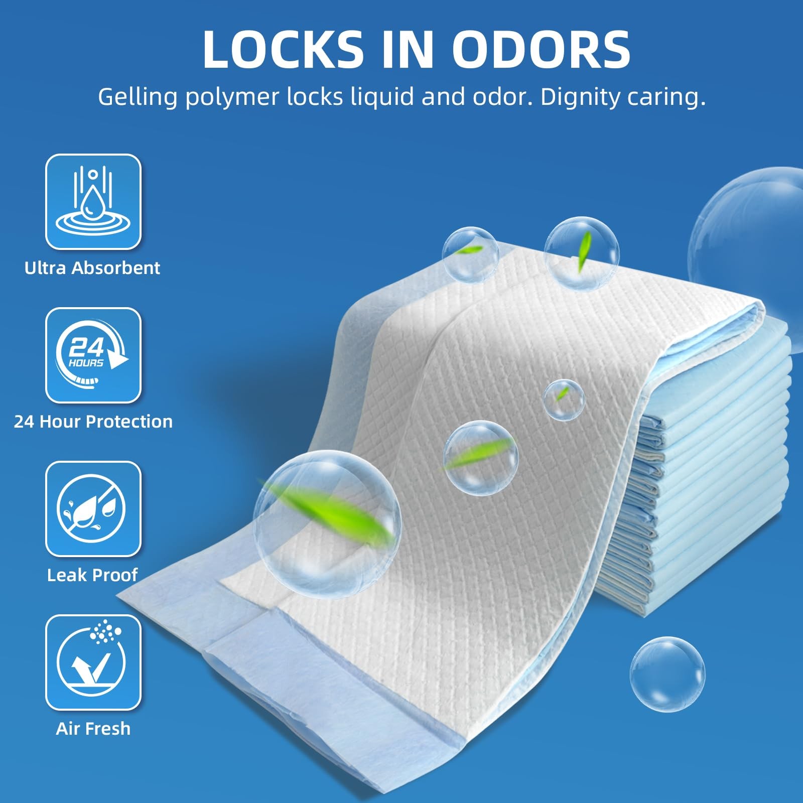 Extra Large Chucks 36″x36″ Disposable XXL Heavy Duty Absorbent Elderly Adults