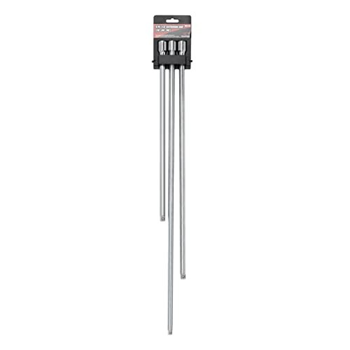 TOOLUXE 00216L 1/2″ Drive Long Reach Extension Bar Set | 3 Piece | 18″, 24″,